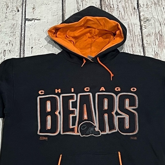 Vintage 1980s Chicago Bears NFL Football 80s Hoodie Sports Sweatshirt - Picture 3 of 5